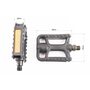 Педалі MTB 9/16" (109x76x25mm) пластикові, чорні WP-178