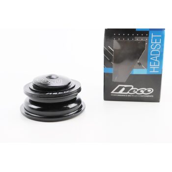 Кермова колонка 1-1/8"x1-1/4" (44/28,6x50.6/30мм) безрізьбової вилки, напівінтегровані, чорні H-100