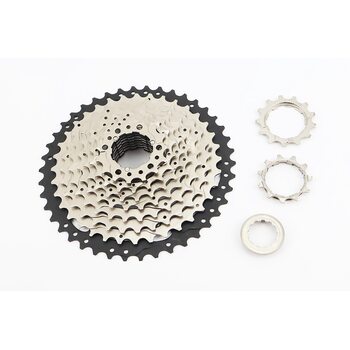 Кассета 10зв. 11.13.15.18.21.24.28.32.36.42Т (трансмиссия 1/2х10) Freewheel, серебристо-черная