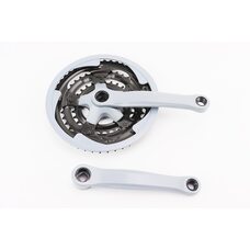Шатуны "квадрат" 170мм, 48.38.28T MTB, серо-синие GR 01 (возможны потертости)