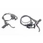 Гальмо Disk-brake гідравлічне переднє (F180/R160мм)+заднє (F180/R160мм) у зборі, диски 160/180мм, кріпл. 6 болтів, чорні HD-M520