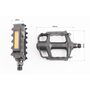 Педалі MTB 9/16" (112x80x25mm) пластикові, чорні WP-163