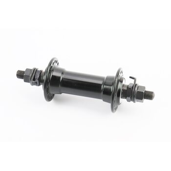 Втулка передняя MTB алюминиевая 14Gx36H, V-brake, крепл. гайка, чёрная