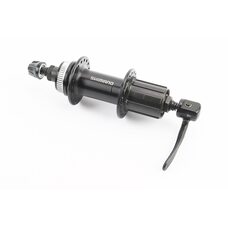 Втулка задняя MTB алюминиевая 14Gx36H под кассету 8-10зв, Disk-brake Center Lock, крепл. эксцентрик, чёрная FH-TX505