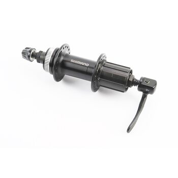 Втулка задняя MTB алюминиевая 14Gx36H под кассету 8-10зв, Disk-brake Center Lock, крепл. эксцентрик, чёрная FH-TX505