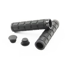 Ручки керма 130мм з затискачем Lock-On, чорні TPE-077