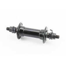Втулка передняя MTB алюминиевая 14Gx36H, V-brake, крепл. гайка, чёрная