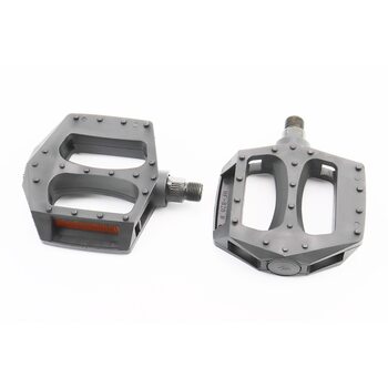 Педали BMX 9/16" (110x100x26mm) пластиковые, чёрные HF-820