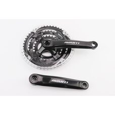 Шатуны "квадрат" 170мм, 48.38.28T MTB, чёрные GS-P316
