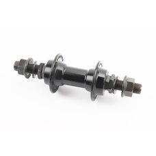 Втулка передняя BMX алюминиевая 14Gx48H, 2 пром-подшипники 6902 2RS, ось 14мм, крепл. гайка, чёрная WZ-A272FB