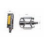 Педалі MTB 9/16" (104x77x32mm) алюмінієві, чорні WP895