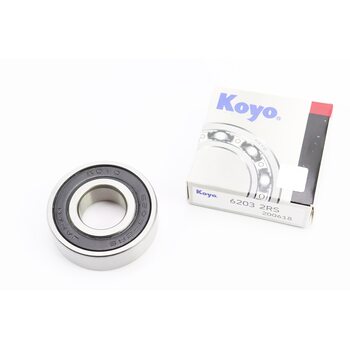 Підшипник 6203 2RS (17х40х12) MS-290,310,390-лів. чи прав. 640,650,660,780,880-лів.; водяного насосу KM385BT; колінвалу TACT,PAL; панелі демпферної JH; "Мінськ" каретки