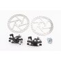 Тормоз Disk-brake передний (F160/R140мм)+задний (F180/R160мм), диски 160мм, крепл. 6 болтов, чёрный DX-2018