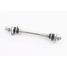 Вісь передня MTB М10х140мм в зборі, під гайку, хром, тип 2