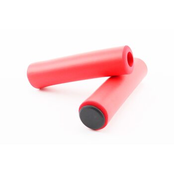 Ручки руля 130мм, пенорезиновые, красные