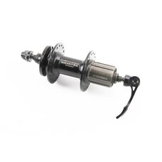 Втулка задняя MTB алюминиевая 14Gx36H под кассету 8-10зв, Disk-brake, 2 пром-подшипники 6000 2RS, крепл. эксцентрик, чёрная D472TSBT