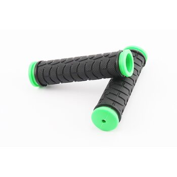 Ручки руля 122мм, черно-зеленые FL-424
