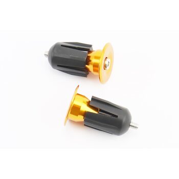 Заглушки руля, алюминиевые, золотистые к-кт