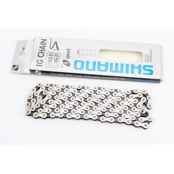 Ланцюг приводний 1/2х3/32х116L 7/8 швидкостей, сріблясто-чорний IG 51, НЕ оригінал