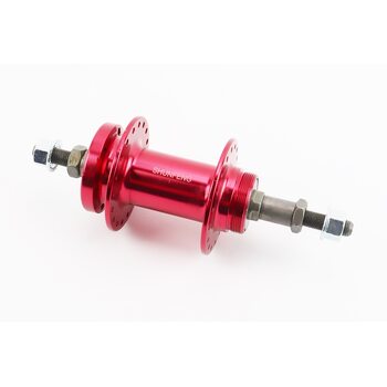Втулка задняя MTB алюминиевая 14Gx36H под вольнобег, Disk-brake, крепл. гайка, розовая SF-A210R