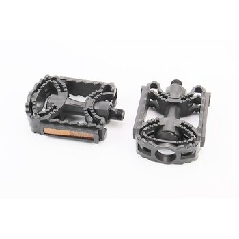 Педали MTB 9/16" (113x77x27mm) пластиковые, чёрные PD-17