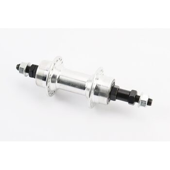 Втулка задняя MTB алюминиевая 14Gx36H под вольнобег, Disk-brake (резьба), 2 пром-подшипники 6200 2RS, крепл. гайка, FB-A209B
