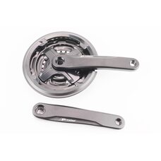 Шатуни "квадрат" 170мм, 42.34.24T MTB, алюмінієві, чорні TA-CN68