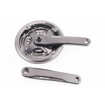 Шатуни "квадрат" 170мм, 42.34.24T MTB, алюмінієві, чорні TA-CN68