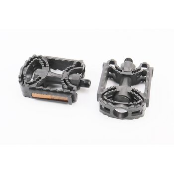 Педали MTB 9/16" (113x77x27mm) пластиковые, чёрные PD-17