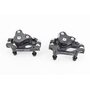 Гальмо Disk-brake переднє (F160/R140мм)+заднє (F180/R160мм), диски 160мм, кріпл. 6 болтів, чорні DSC-510