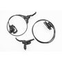 Гальмо Disk-brake гідравлічне переднє (F180/R160мм)+заднє (F180/R160мм) у зборі, диски 160/180мм, кріпл. 6 болтів, чорні
