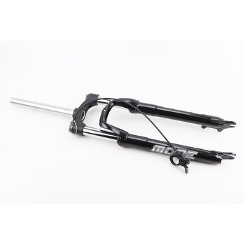 Вилка 27,5" амортизаційна, без різьби 1-1/8" (28,6мм), шток 255мм, з ходом 100мм, Disk-brake, пружинно-оливна, виносний Lockout, чорна N780