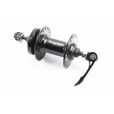 Втулка передняя MTB алюминиевая 14Gx36H, Disk-brake, крепл. эксцентрик, чёрная KT-MD7F