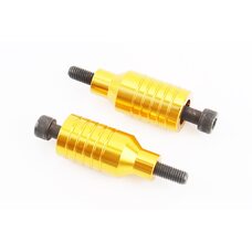 Пеги для самоката 55 мм, алюмінієві, жовті, к-кт
