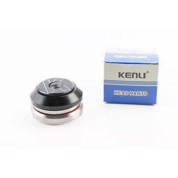 Кермова колонка 1-1/8"х1-1/4" (41,8/28,6x47/33) безрізьбової вилки, інтегровані, пром-підшипники, чорні KL-B560