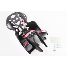 Сиденье для перевозки детей пластмассовое заднее, крепл. на багажник, пятиточечный ремень безопасности, BC-195