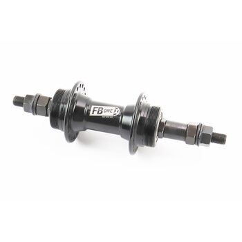 Втулка задняя MTB алюминиевая 14Gx36H под вольнобег, Disk-brake (резьба), 2 пром-подшипники 6200 2RS, крепл. гайка, чёрная FB-A209B