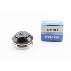 Кермова колонка 1-1/8"х1-1/4" (41,8/28,6x47/33) безрізьбової вилки, інтегровані, пром-підшипники, чорні KL-B560