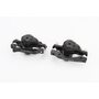 Тормоз Disk-brake передний (F160/R140мм)+задний (F180/R160мм), диски 160мм, крепл. 6 болтов, чёрный DX-2018, тип 1