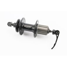 Втулка задняя MTB алюминиевая 14Gx36H под кассету 8-10зв, Disk-brake, 2 пром-подшипники 6000 2RS, крепл. эксцентрик, чёрная D762TSBT