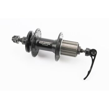 Втулка задняя MTB алюминиевая 14Gx36H под кассету 8-10зв, Disk-brake, 2 пром-подшипники 6000 2RS, крепл. эксцентрик, чёрная D762TSBT