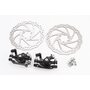 Тормоз Disk-brake передний (F160/R140мм)+задний (F180/R160мм), диски 160мм, крепл. 6 болтов, чёрный DX-2018, тип 1
