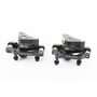 Гальмо Disk-brake переднє (F160/R140мм)+заднє (F180/R160мм), диски 160мм, кріпл. 6 болтів, чорні DX-2018, тип 2