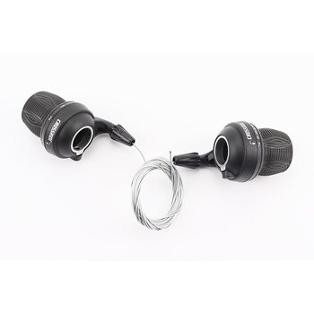 Перемикачі (грипшифт) 3x7 швидкості, чорні CR-SH100
