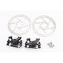 Тормоз Disk-brake передний (F160/R140мм)+задний (F180/R160мм), диски 160мм, крепл. 6 болтов, чёрный DX-2019