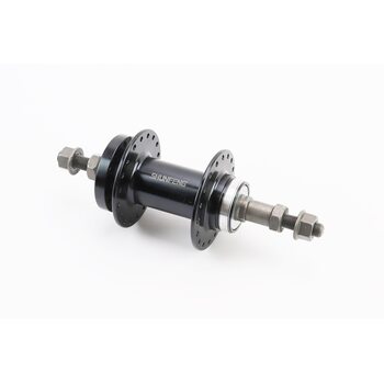 Втулка задняя MTB алюминиевая 14Gx36H под вольнобег, Disk-brake, крепл. гайка, чёрная SF-A210R