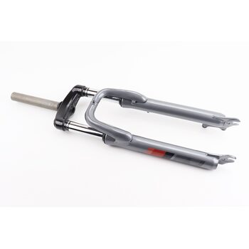 Вилка 26 "амортизаційна, без різьби 1-1/8" (28,6мм), шток 170мм, з ходом 60мм, Disk-brake, сіра LJ-641