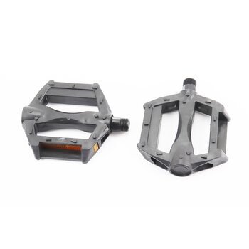 Педали BMX 9/16" (90x75x20mm) пластиковые, черные (без подшипников)