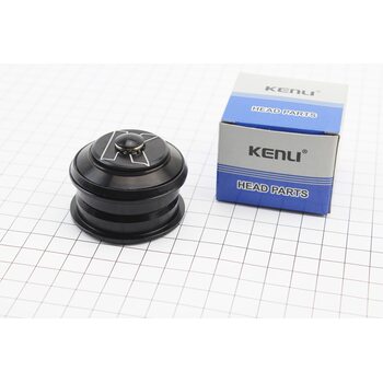 Кермова колонка 1-1/8" (44/28,6x44/30) безрізьбової вилки, напівінтегровані, пром-підшипники, чорні KL-B310