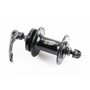 Втулка передняя MTB алюминиевая 14Gx36H, Disk-brake, 2 пром-подшипники 6200 2RS, крепл. эксцентрик, чёрная FB-A208